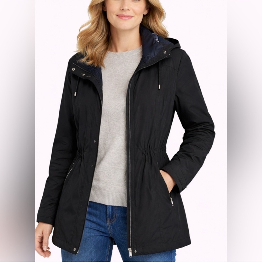 Gallery Black Utility Jacket with Hood